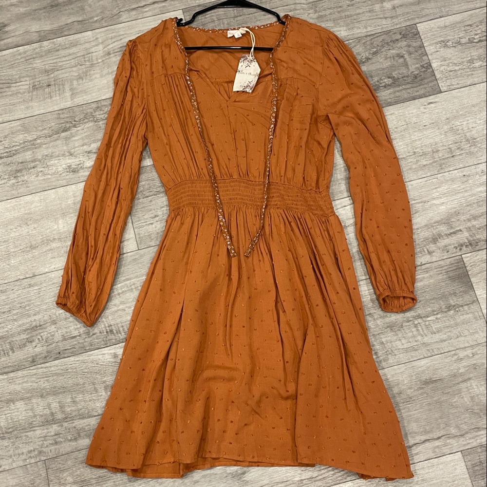 Hem and Thread Short Dress